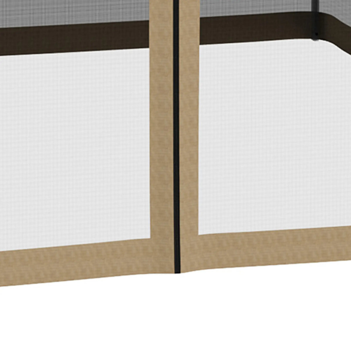 Replacement Mosquito Netting for Gazebo 10' x 10', Khaki, Black Gazebo Sidewalls at Gallery Canada
