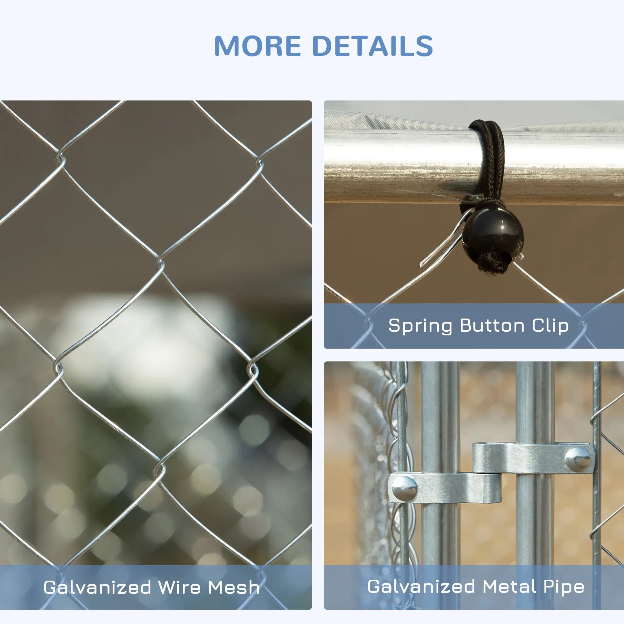 Outdoor Dog Kennel, Heavy Duty Playpen With Cover, 13.1' x 7.5' x 7.5' Houses, Kennels & Pens at Gallery Canada