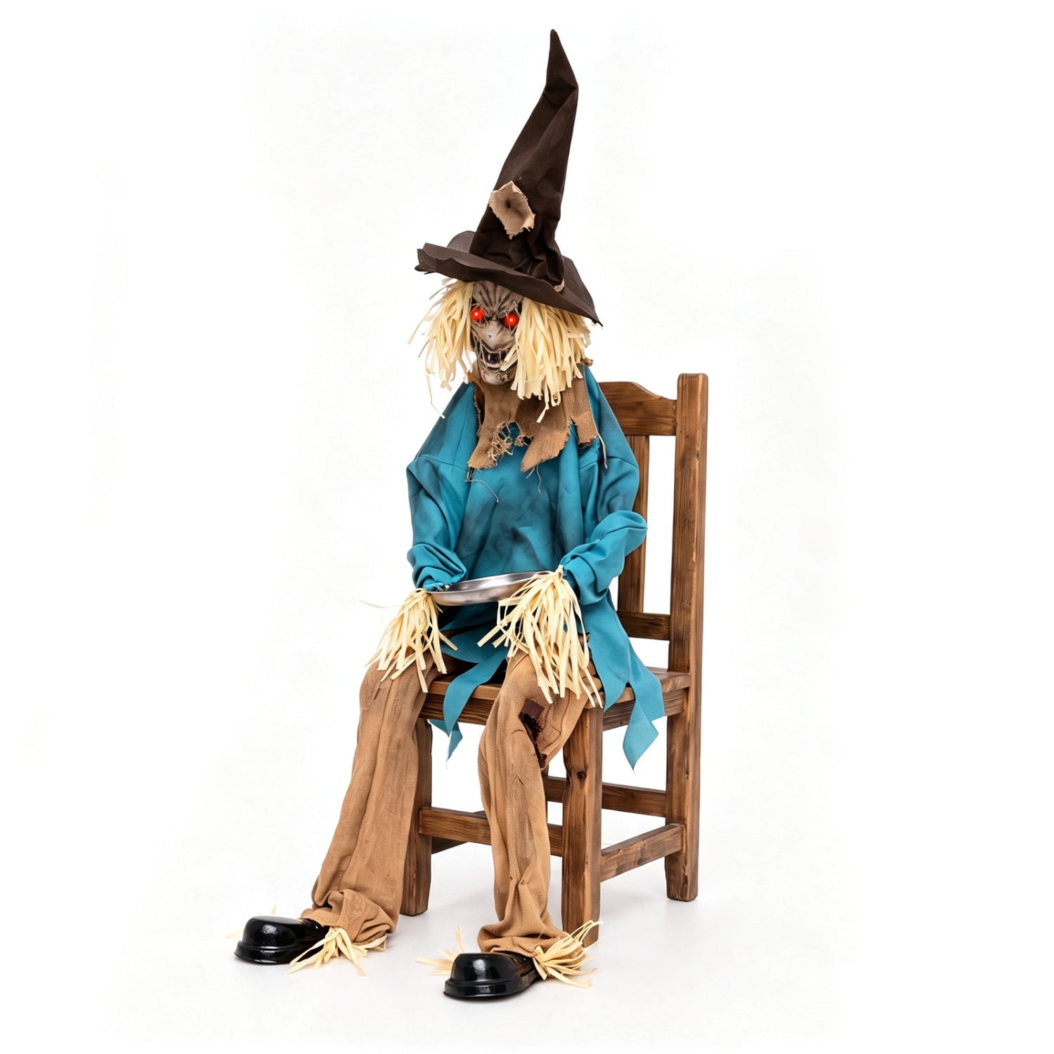 5.2 ft Halloween Animatronic Scarecrow, Blue Halloween Blue at Gallery Canada