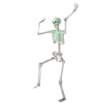 5.5 FT Halloween Skeleton, Life Size Posable, Indoor Outdoor Decoration, White Halloween at Gallery Canada