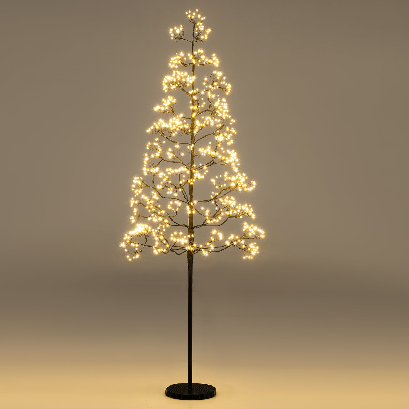 5ft Lighted Alpine Tree, Warm White LED, Artificial Cedar, Weighted Base Christmas Tree Options at Gallery Canada