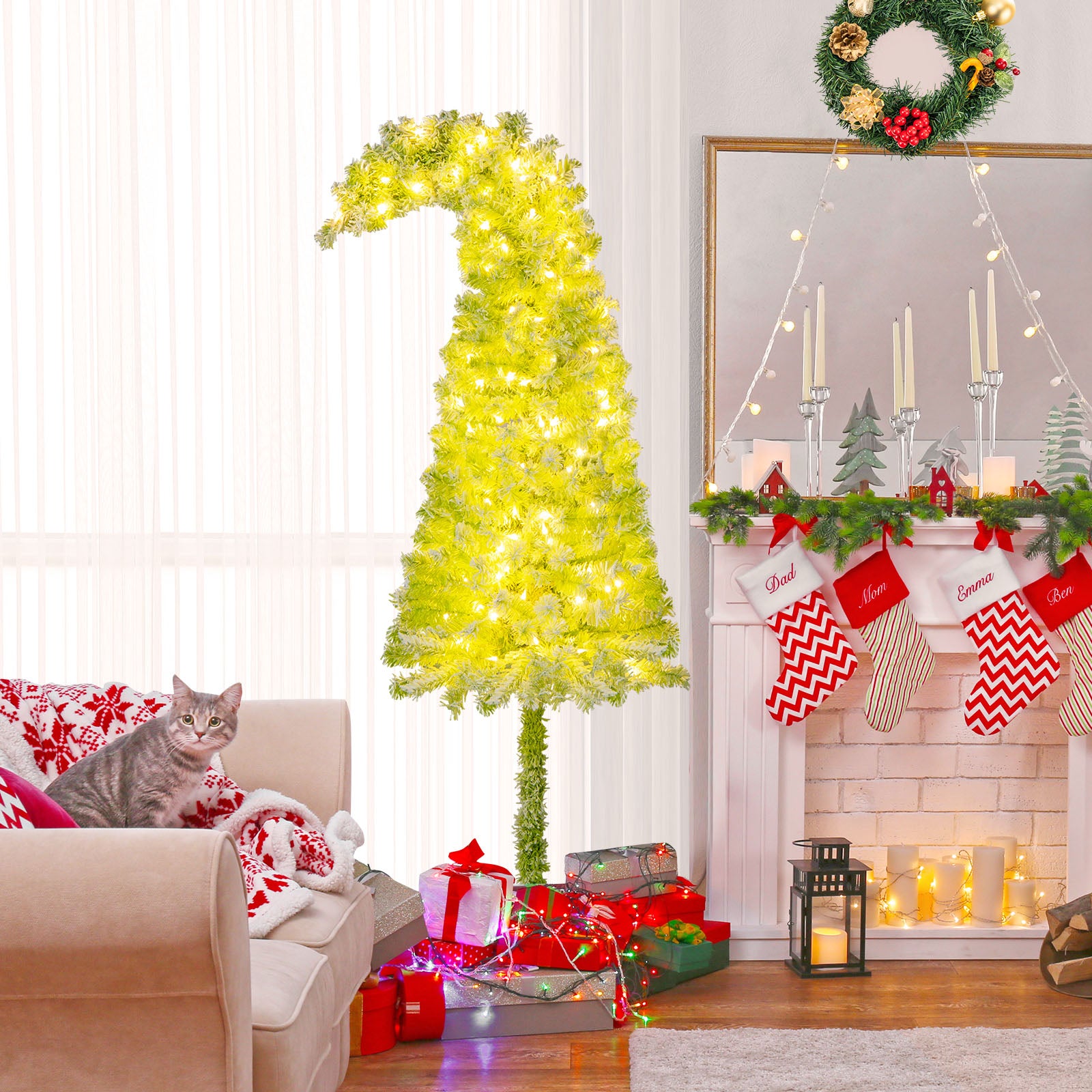 6 FT Christmas Tree, Bendable Top, 366 Branch, Green Christmas Tree at Gallery Canada