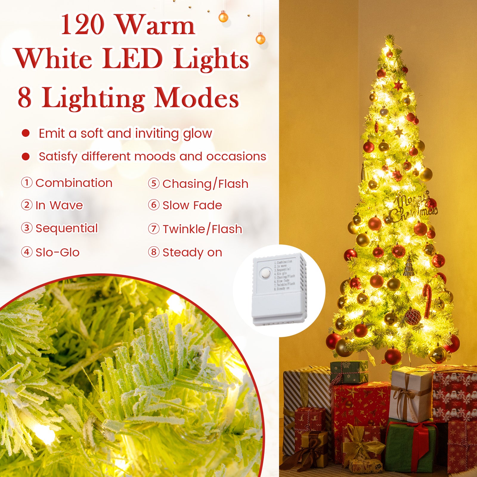 6 FT Christmas Tree, Bendable Top, 366 Branch, Green Christmas Tree at Gallery Canada