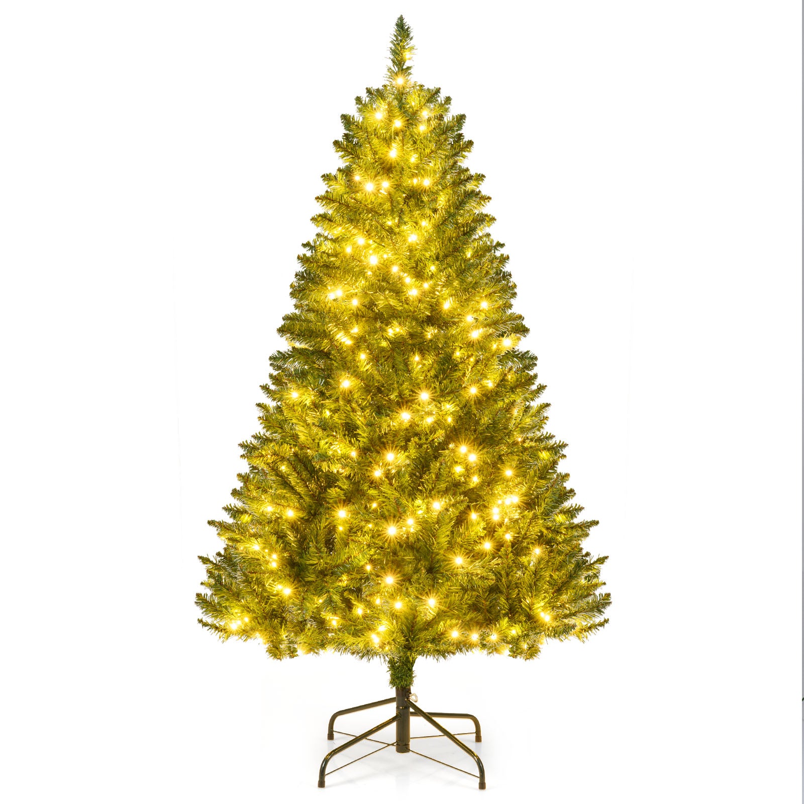 5 Feet Artificial Christmas Tree, 7 Lighting Modes, Green Christmas Tree at Gallery Canada