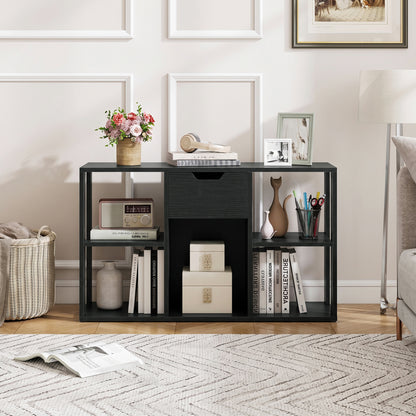 5-Cube Bookcase with Drawer, Black Bookcases at Gallery Canada