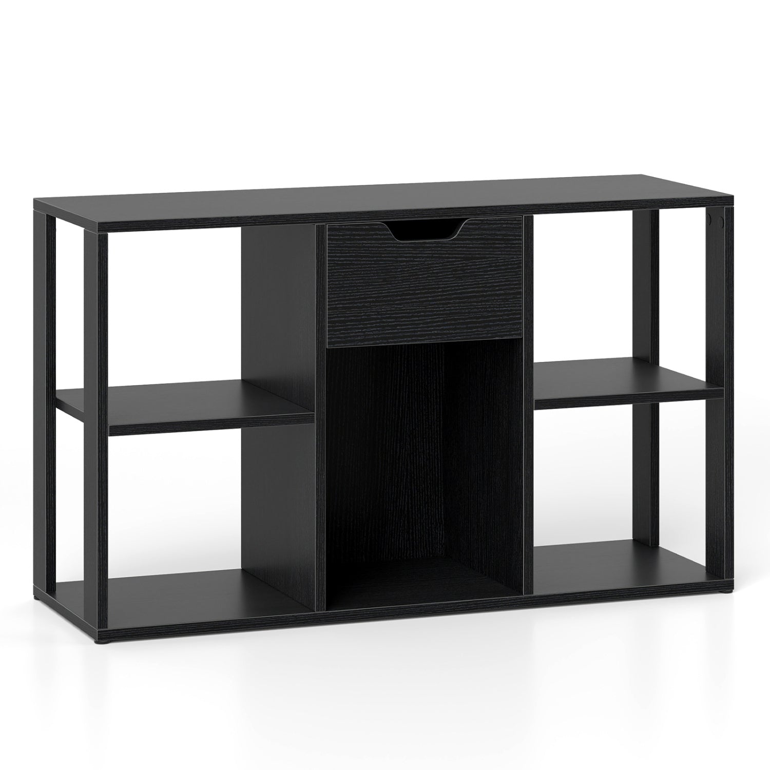 5-Cube Bookcase with Drawer, Black Bookcases at Gallery Canada