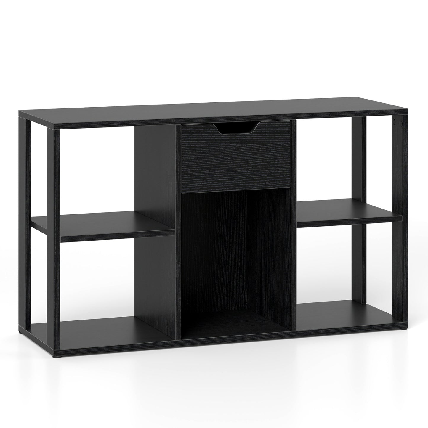 5-Cube Bookcase with Drawer, Black Bookcases at Gallery Canada