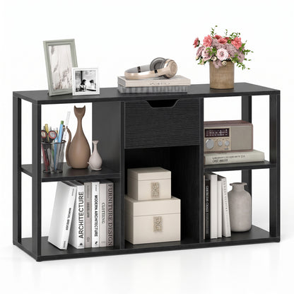 5-Cube Bookcase with Drawer, Black Bookcases at Gallery Canada