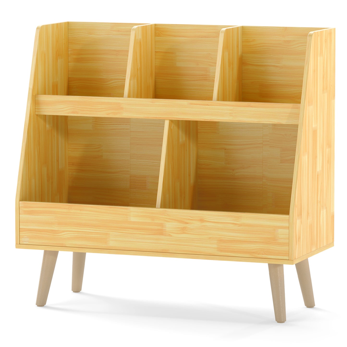 5-Cube Kids Bookshelf Toy Organizer, Oak Bookcases at Gallery Canada