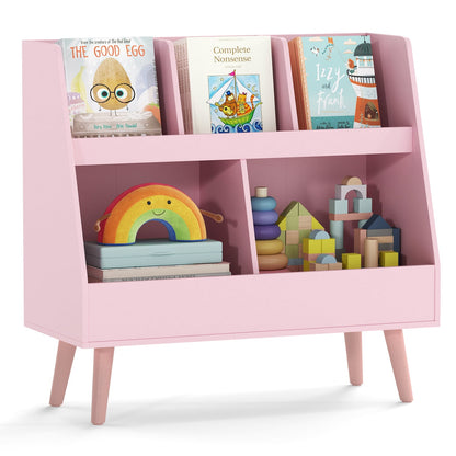 5-Cube Kids Bookshelf, Toy Organizer With Anti-Tipping, Pink Kids Storage Pink at Gallery Canada