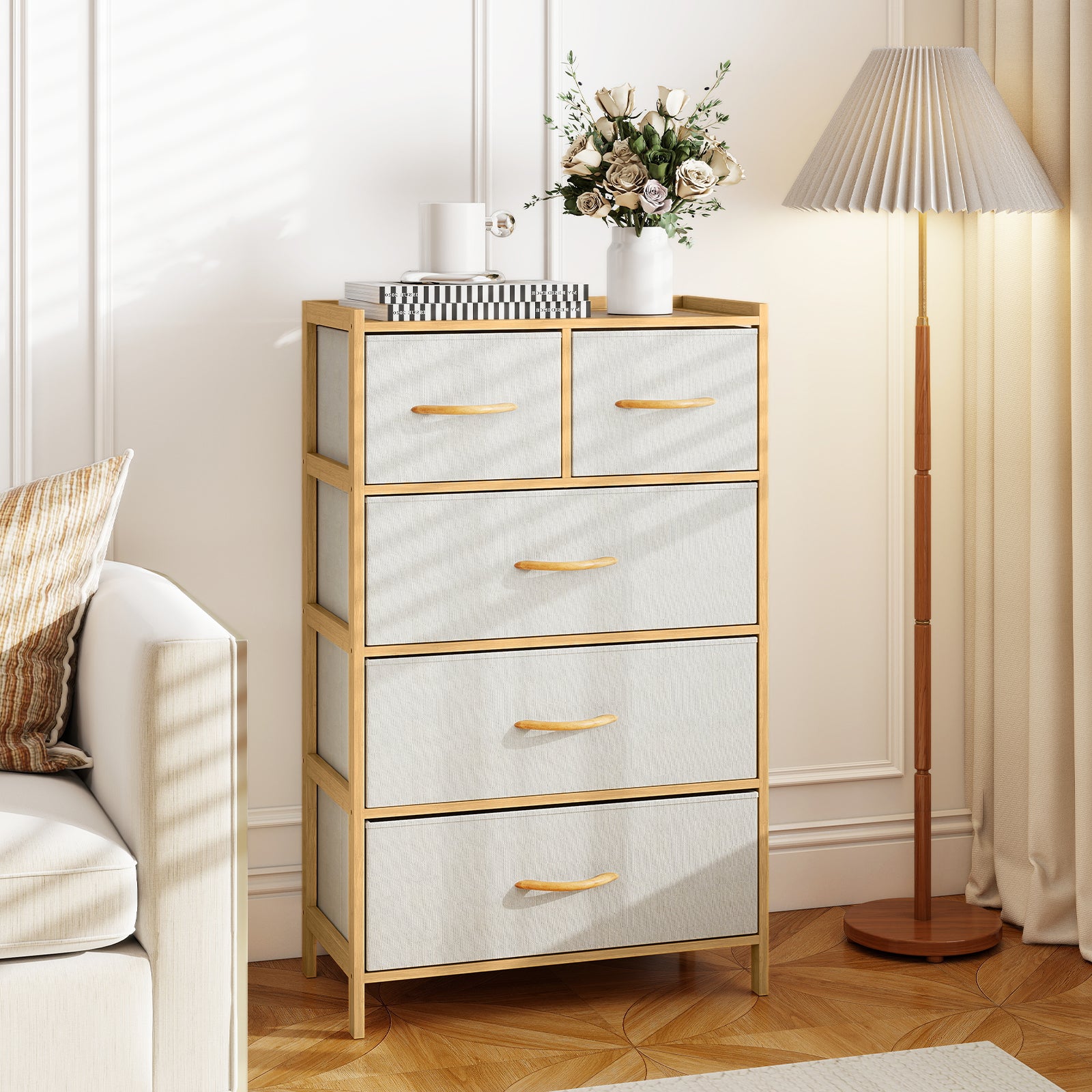 5-Drawer Dresser with Top Shelf, Natural Dressers & Chests at Gallery Canada