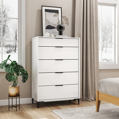 5-Drawer Dresser With Interlock System, White Dressers & Chests at Gallery Canada