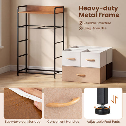 5-Drawer Fabric Dresser with Removable Fabric Bins, Multicolor Cabinets & Chests at Gallery Canada