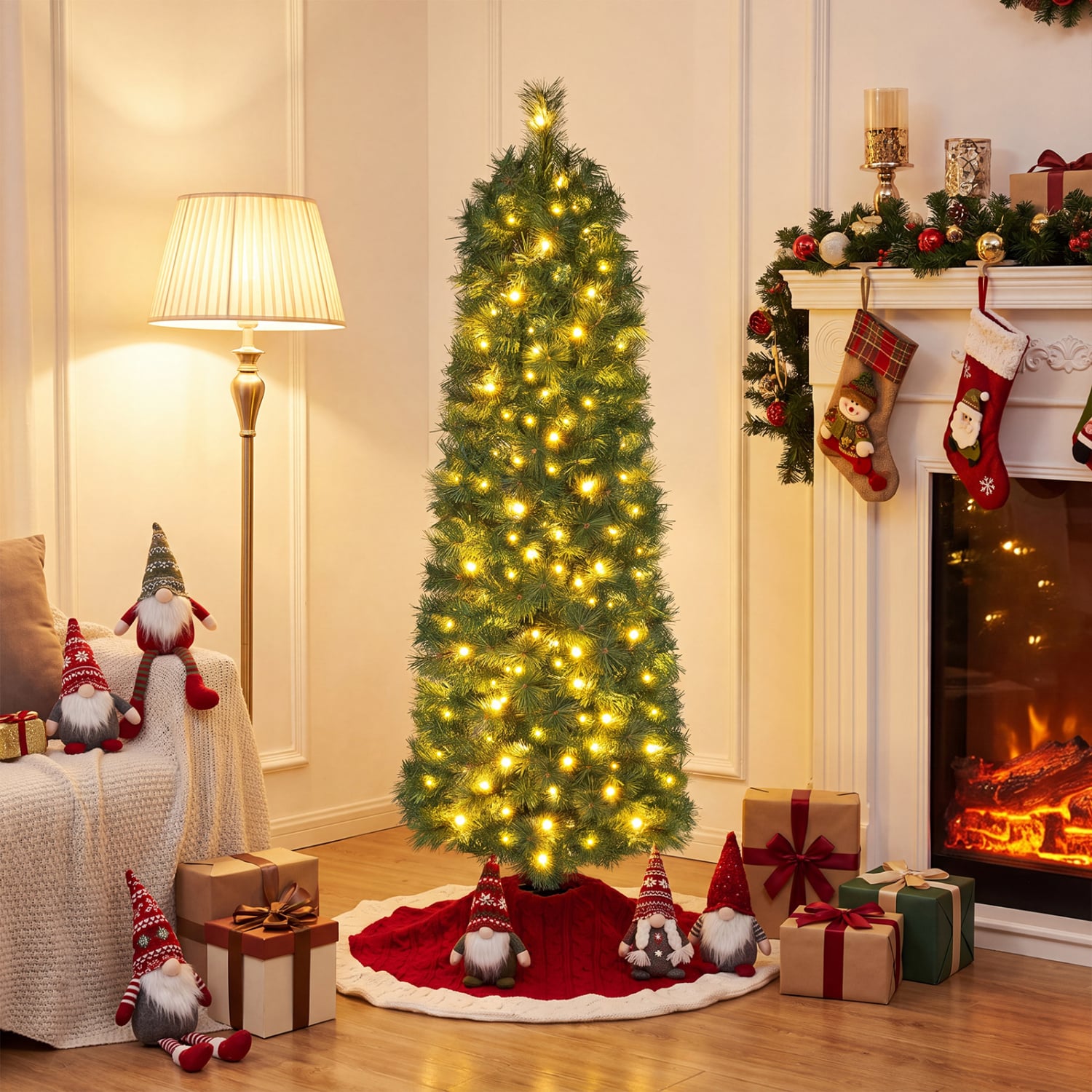 5 FT Artificial Pine Xmas Tree, 309 Tips, Green Christmas Tree at Gallery Canada