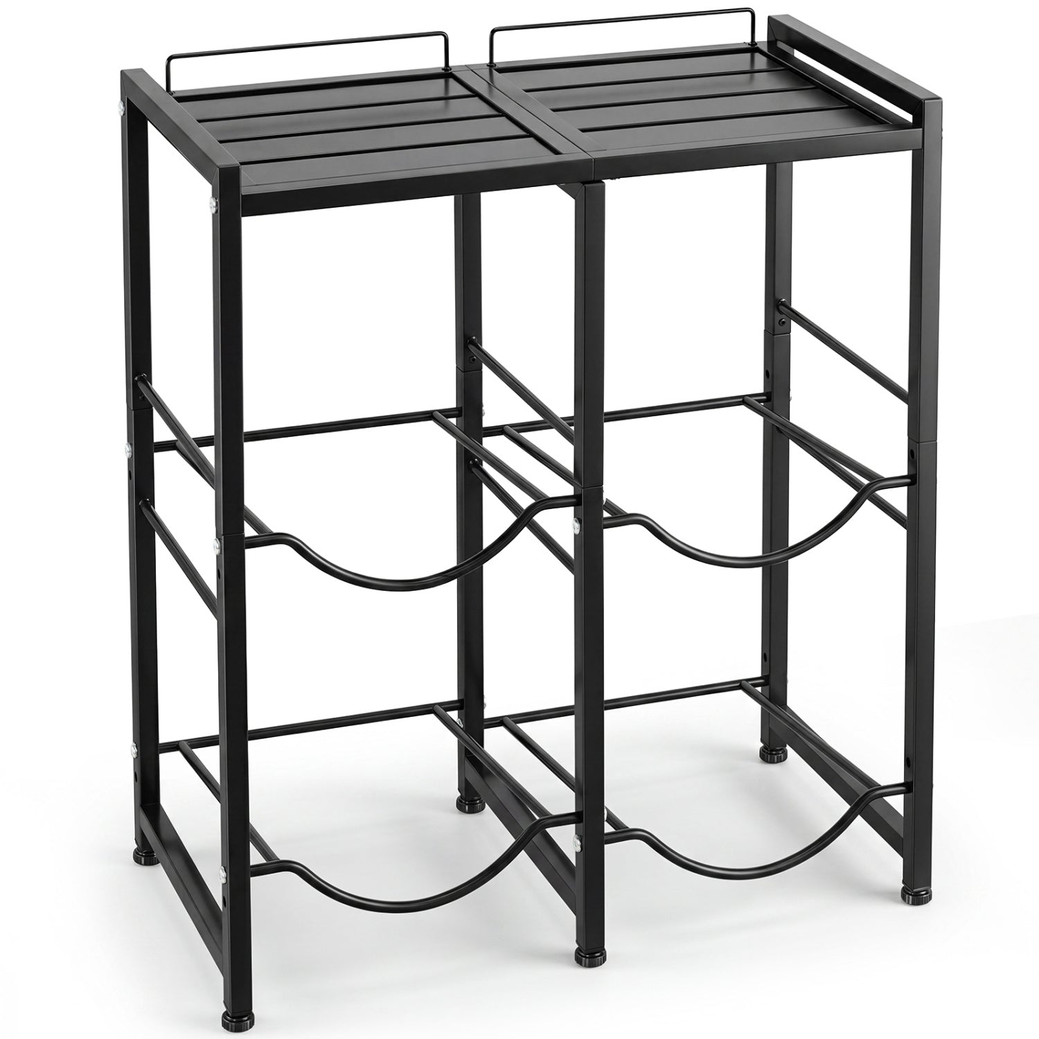 5 Gallon Water Jug Holder, 4 Bottles, Black Wine Racks at Gallery Canada