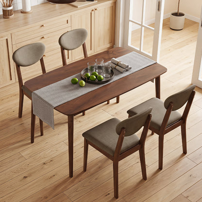 5-Piece Dining Set, Rectangular Table, Fabric Chairs, Beige Dining Room Sets at Gallery Canada