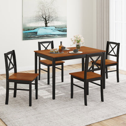 5 Piece Dining Table Set, Rectangular Kitchen Table, 4 Chairs Dining Room Sets at Gallery Canada