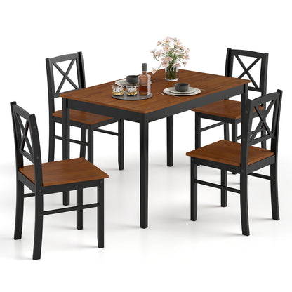 5 Piece Dining Table Set, Rectangular Kitchen Table, 4 Chairs Dining Room Sets at Gallery Canada