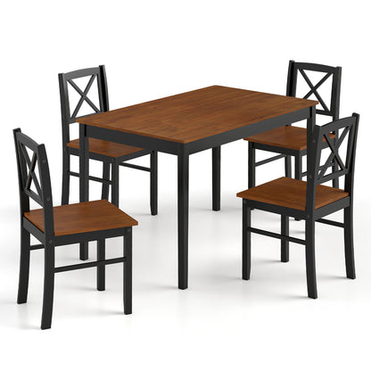 5 Piece Dining Table Set, Rectangular Kitchen Table, 4 Chairs Dining Room Sets at Gallery Canada