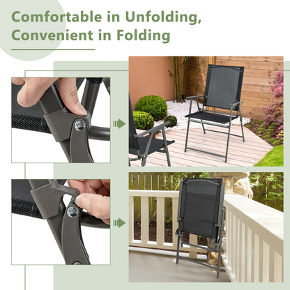 5-Piece Foldable Outdoor Dining Set for Backyard Garden Deck Patio Dining Sets at Gallery Canada