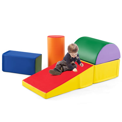 5-Piece Kids Climb & Crawl Activity Playset, Multicolor Climbers & Slides at Gallery Canada
