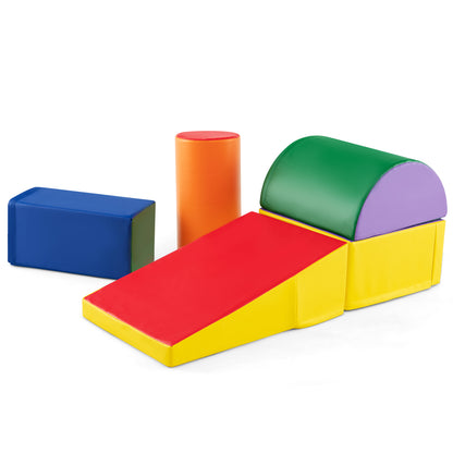 5-Piece Kids Climb & Crawl Activity Playset, Multicolor Climbers & Slides at Gallery Canada