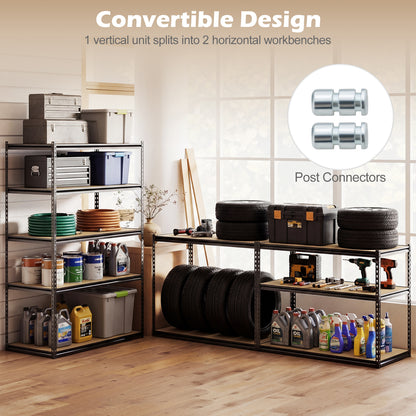 5-Tier Garage Shelving Unit, 2200 LBS Heavy Duty, Adjustable Utility Rack, Set of 4 Garages at Gallery Canada