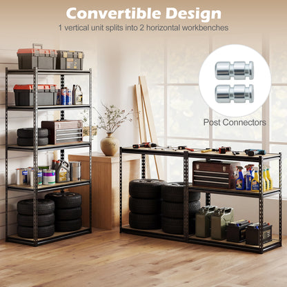 5-Tier Garage Shelving, 2200 LBS Metal Storage, Adjustable Utility Rack Garages at Gallery Canada
