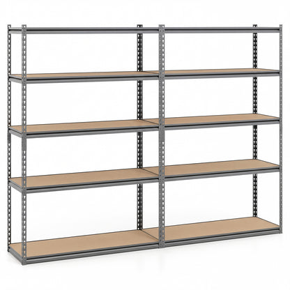 5-Tier Garage Shelving, 2200 LBS Metal Storage Rack, Adjustable, Set of 2 Garages at Gallery Canada