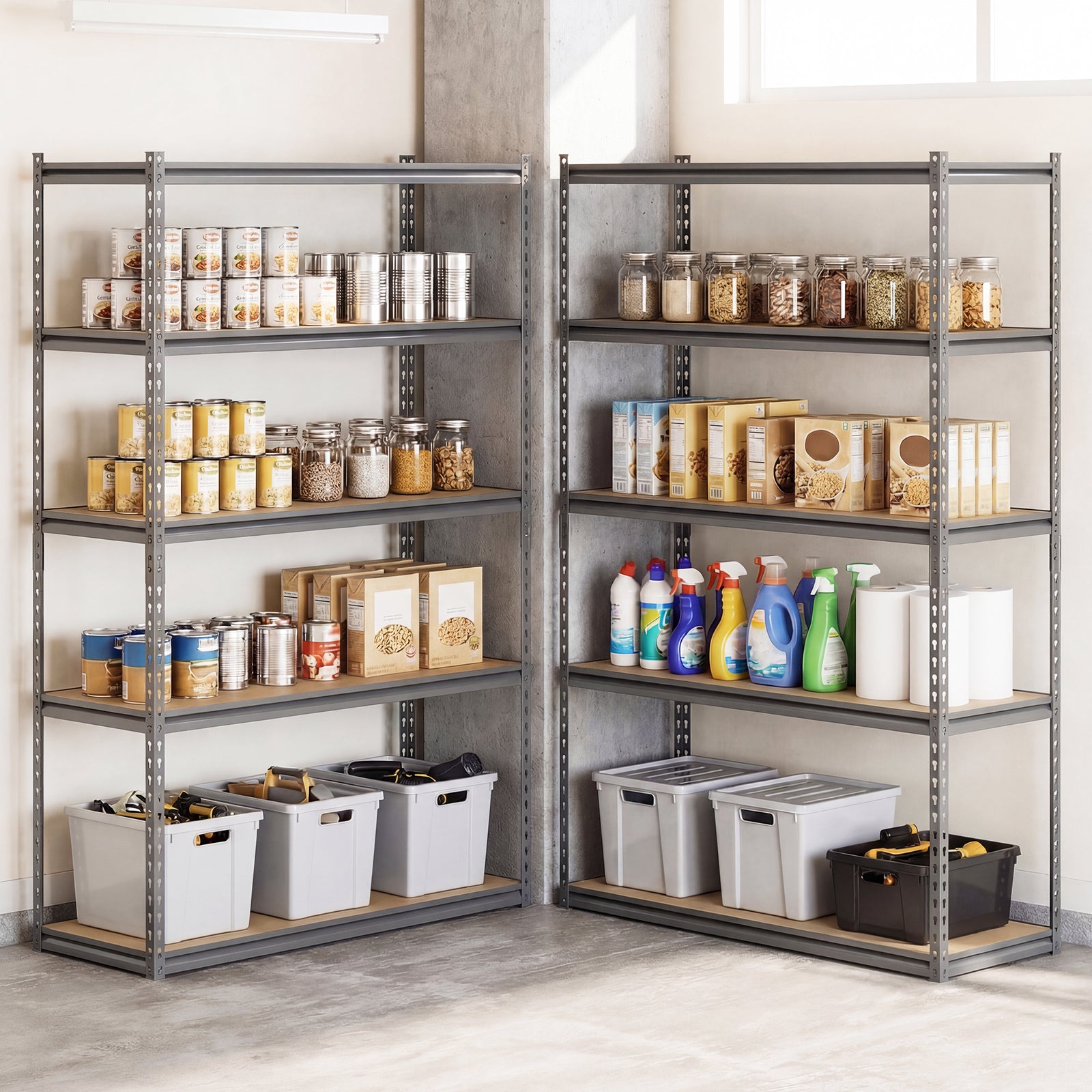 5-Tier Garage Shelving, 2200 LBS Metal Storage Rack Garages at Gallery Canada