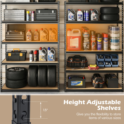 5-Tier Garage Shelving Unit, 3-Pack, Black Garages at Gallery Canada