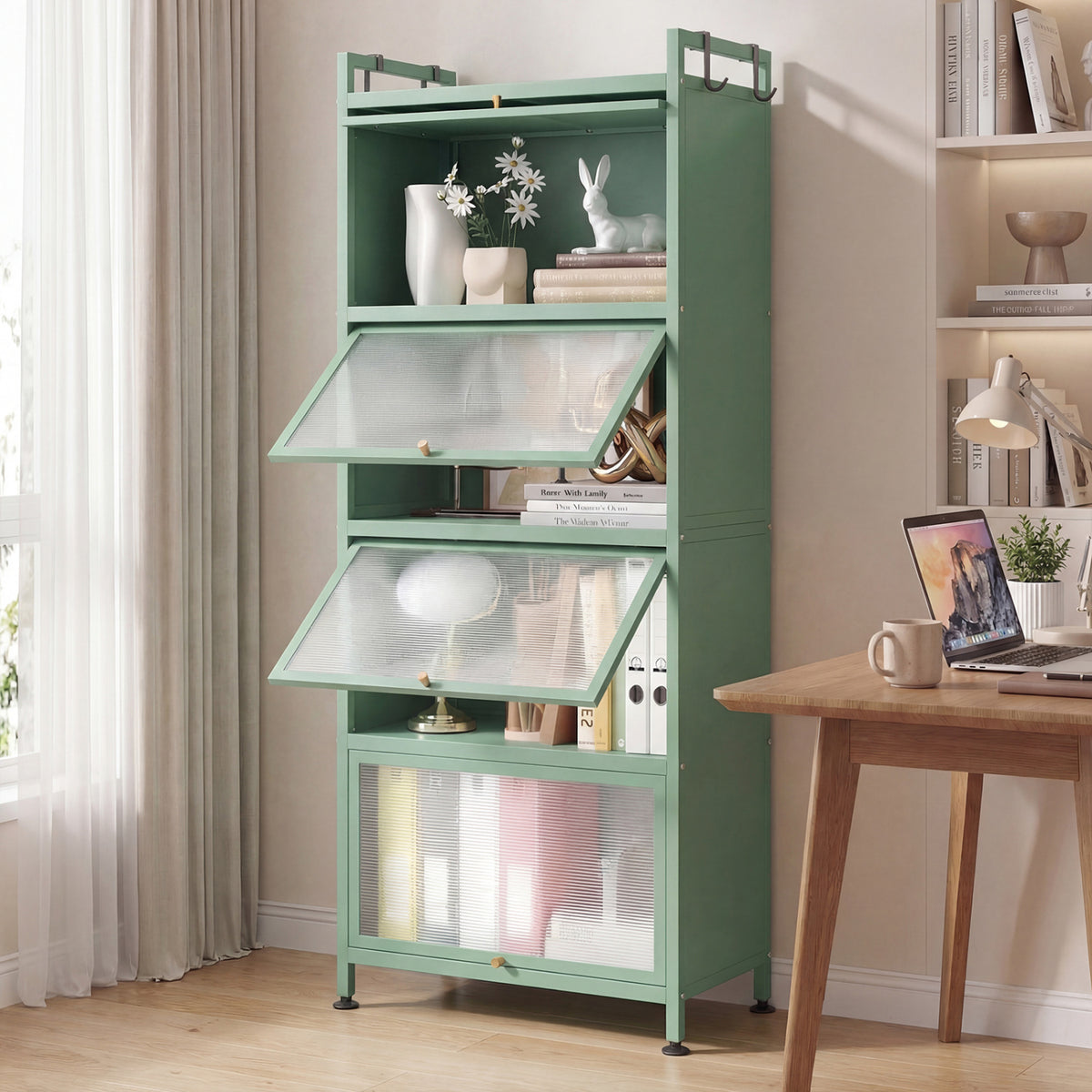 5-Tier Kitchen Baker's Rack, Flip-up PC Doors, Green Baker's Racks at Gallery Canada