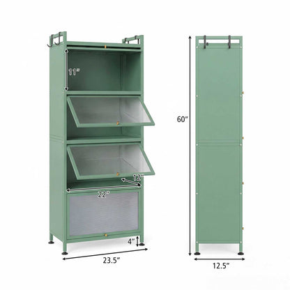 5-Tier Kitchen Baker's Rack, Flip-up PC Doors, Green Baker's Racks at Gallery Canada