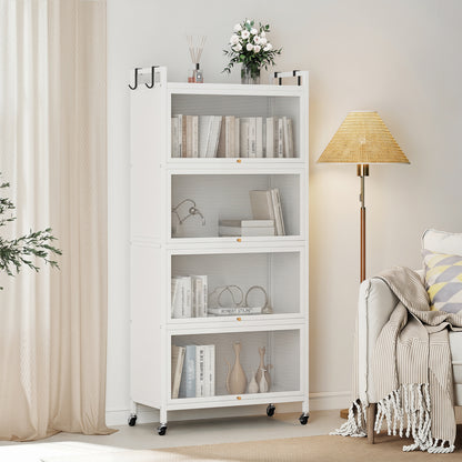 5-Tier Kitchen Storage Cabinet, Adjustable Feet, White Sideboards Cabinets & Buffets at Gallery Canada
