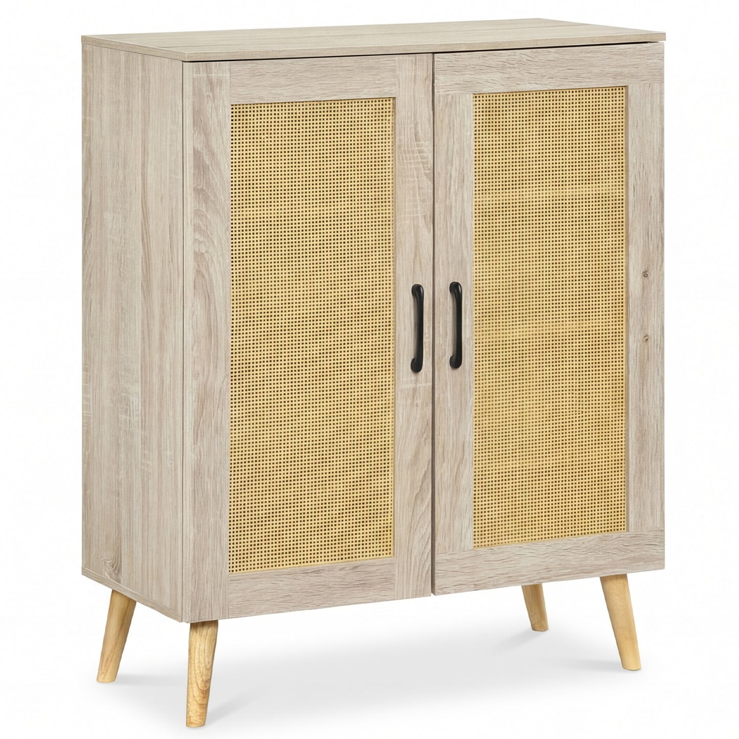 5-Tier Rattan Shoe Cabinewith 3 Removable Shelves, Natural Shoe Racks & Storage Benches Natural at Gallery Canada