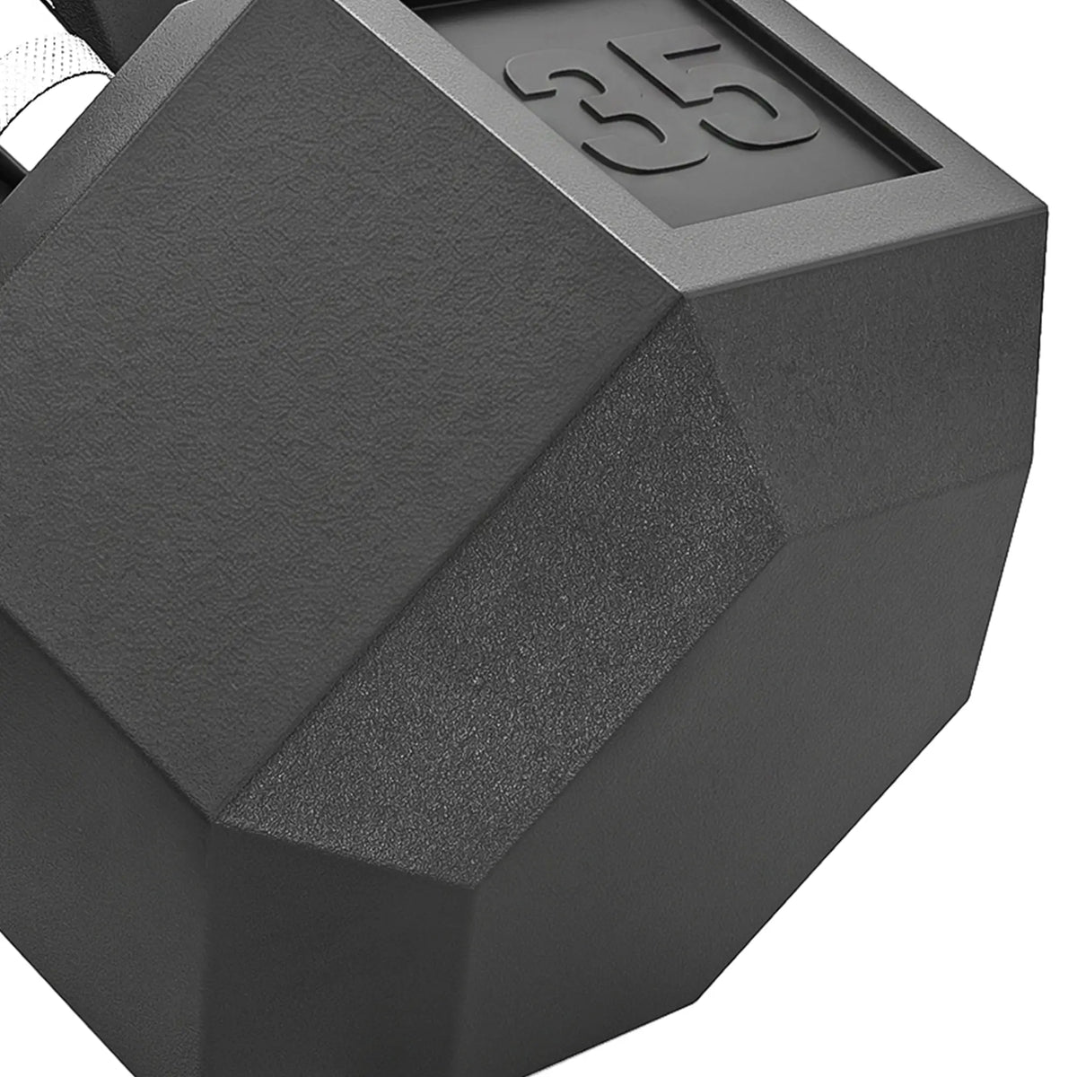 2X35 lbs Rubber Hex Dumbbell Set, Black, Black Dumbbells & Barbells at Gallery Canada