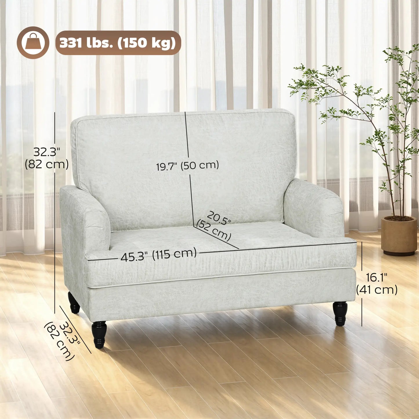 Modern Accent Chair, Leathaire Armchair, Cream White Single Sofas at Gallery Canada