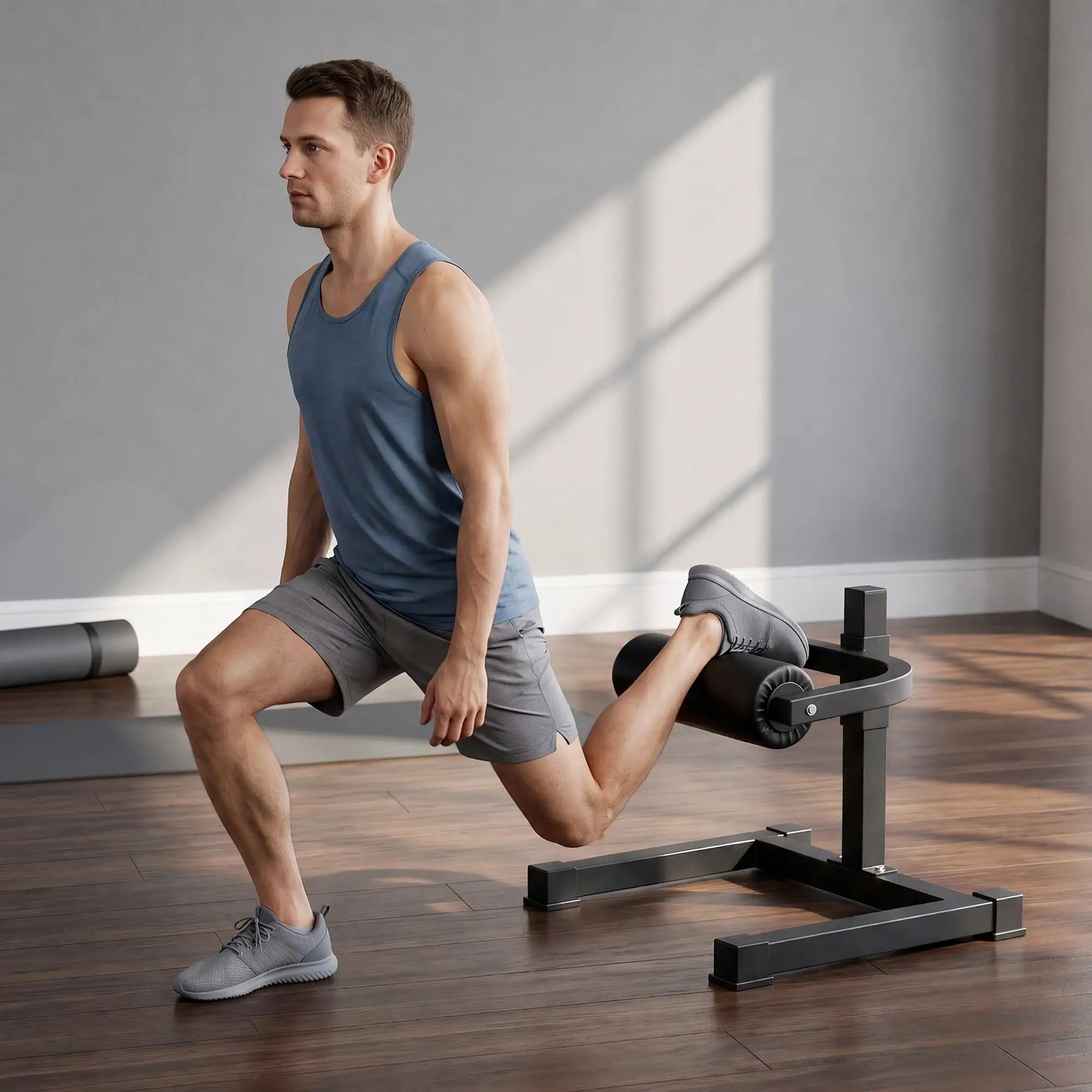 7-Level Adjustable Squat Machine, Non-Slip Foot Pads, Strength Training Accessories at Gallery Canada