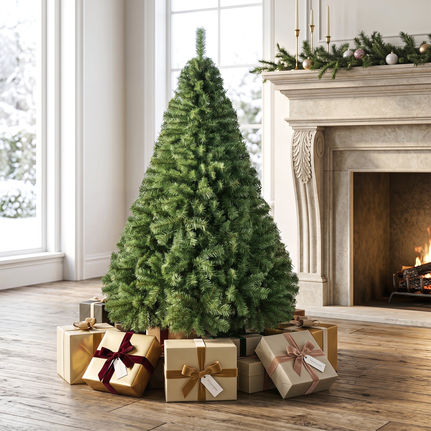 5ft Automatic Christmas Tree, 519 Full PVC Branch Tips