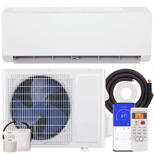 12000 BTU Mini Split AC, 22 SEER2 115V Wifi Inverter Heat Pump, 750 Sq. Ft
