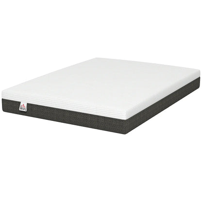 10 Inch Queen Mattress, Pressure Relief & Lumbar Support, Medium Firm Mattresses White, Dark Grey at Gallery Canada