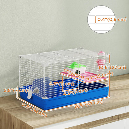 18.5" Hamster Cage With Wheel, Bottle & Dish, 2 Storey Hamster Cages at Gallery Canada