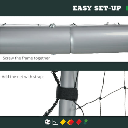 10ft x 6.5ft Soccer Goal, Soccer Net with Ground Stakes Football at Gallery Canada