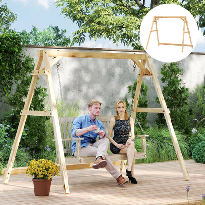 770lbs Porch Swing Frame, Heavy Duty A-Frame Stand, Reinforced Bars Hammock Stands at Gallery Canada