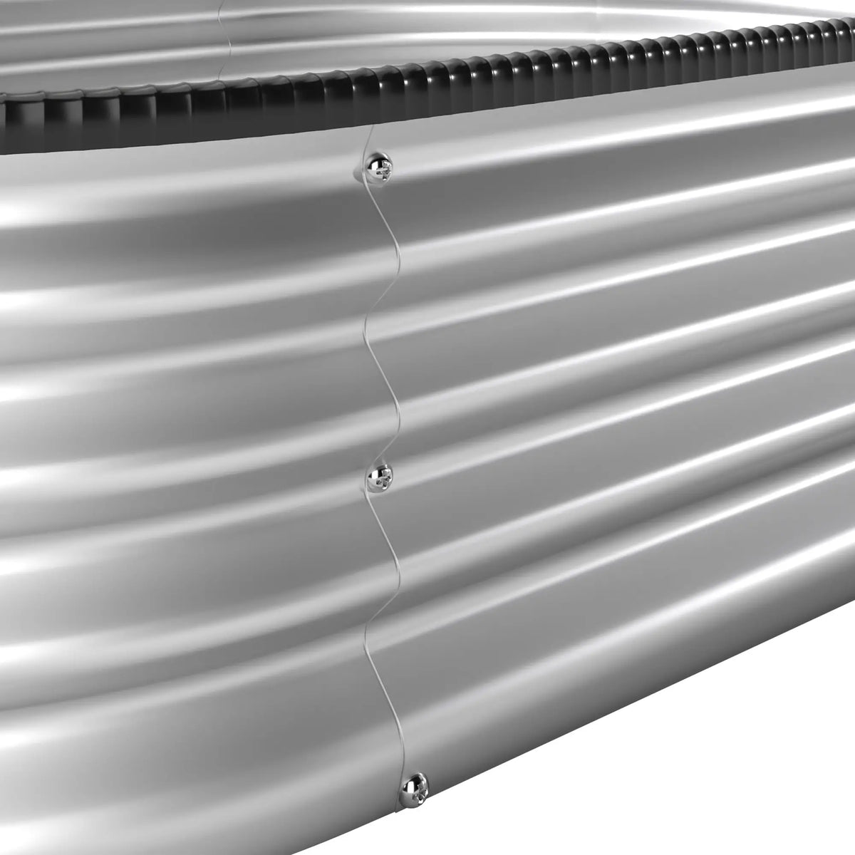 2Pcs Galvanized Raised Garden Bed, 4 X 3 X 1 Ft, Silver Galvanized Planter Boxes at Gallery Canada