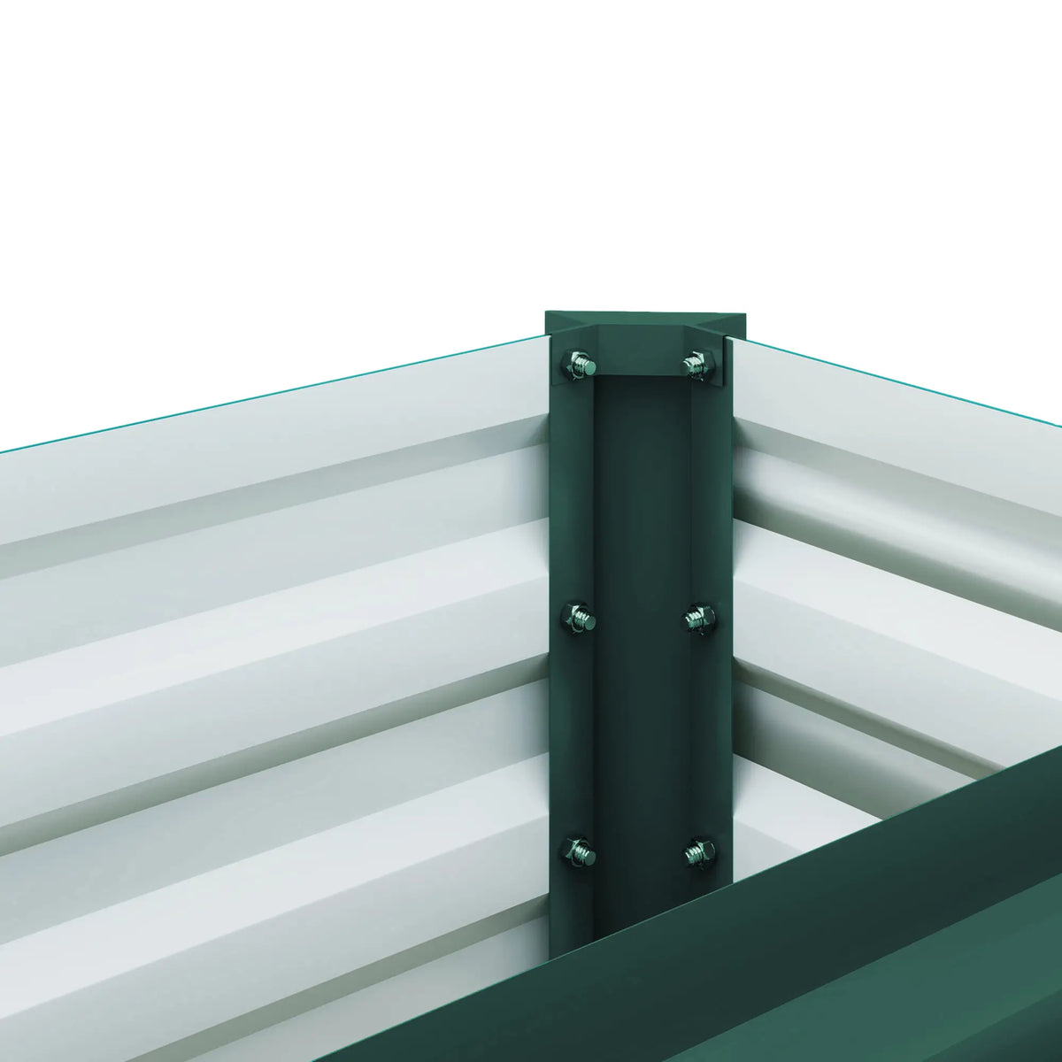 8 x 1.3 x 1.5ft Galvanized Raised Garden Bed, Green Galvanized Planter Boxes at Gallery Canada