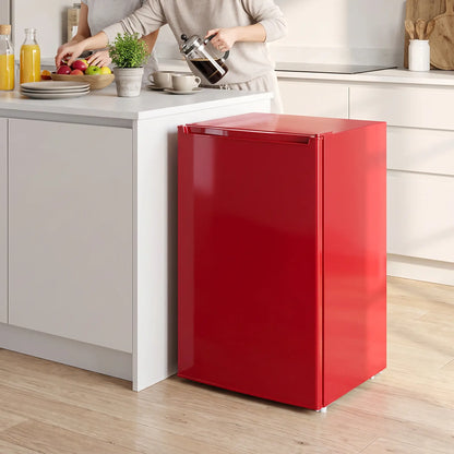 Upright Freezer 2.1 Cubic Feet, Reversible Door, 2 Shelves, Red Small Kitchen Appliances at Gallery Canada