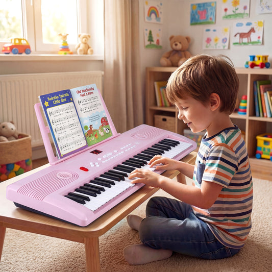 61 Key Portable Digital Keyboard Piano, Pink Pianos & Keyboards Pink at Gallery Canada