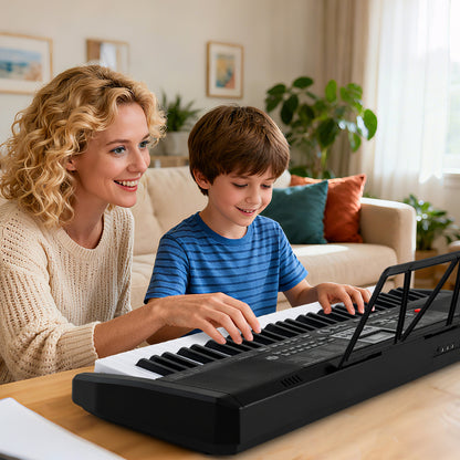 61 Keys Portable Keyboard for Beginners Electric Piano Keyboard Kit with 200 Rhythms and 200 Tones, Black Pianos & Keyboards at Gallery Canada