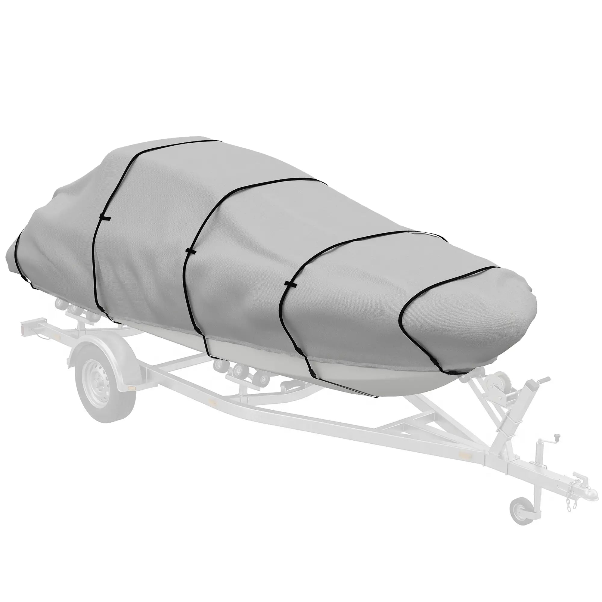 22-24 Ft Trailer Boat Cover, 3000mm Waterproof, Light Grey Water Sports & Boating Supplies at Gallery Canada